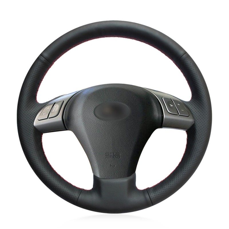 Loncky Auto Custom Fit OEM Black Genuine Leather Steering Wheel Cover ...